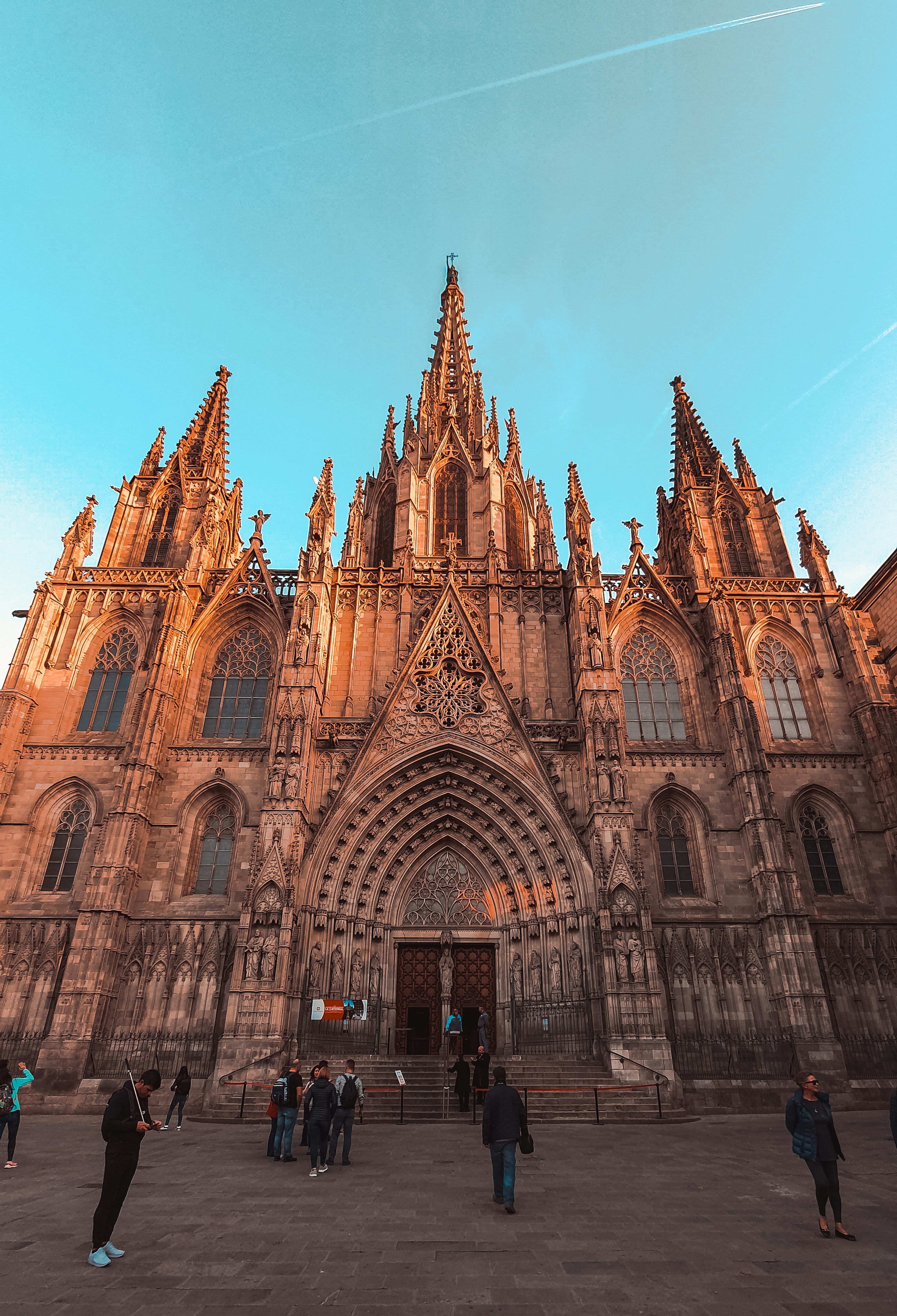 Barcelona Cathedral in the Gothic Quarter, Spain