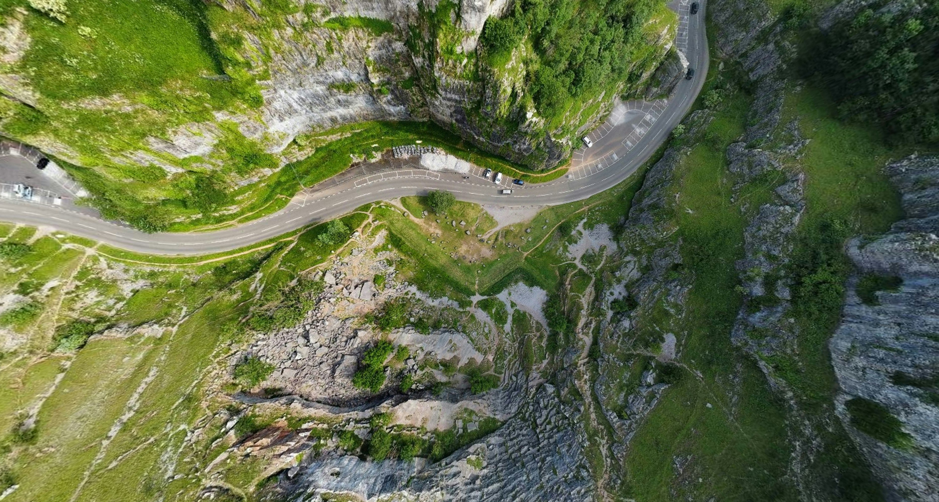 Cheddar Gorge in England
