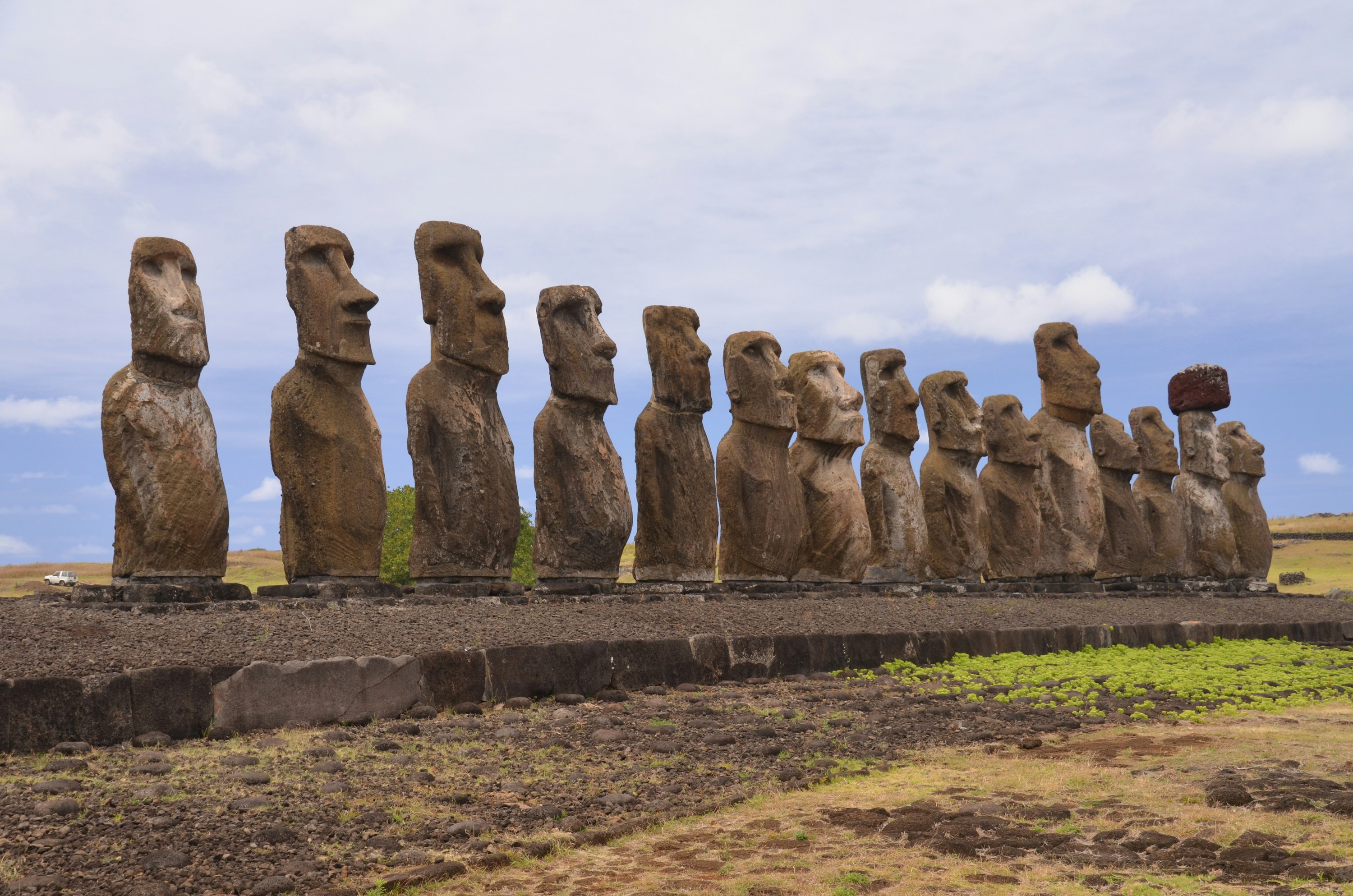 Moai statues in Easter Island