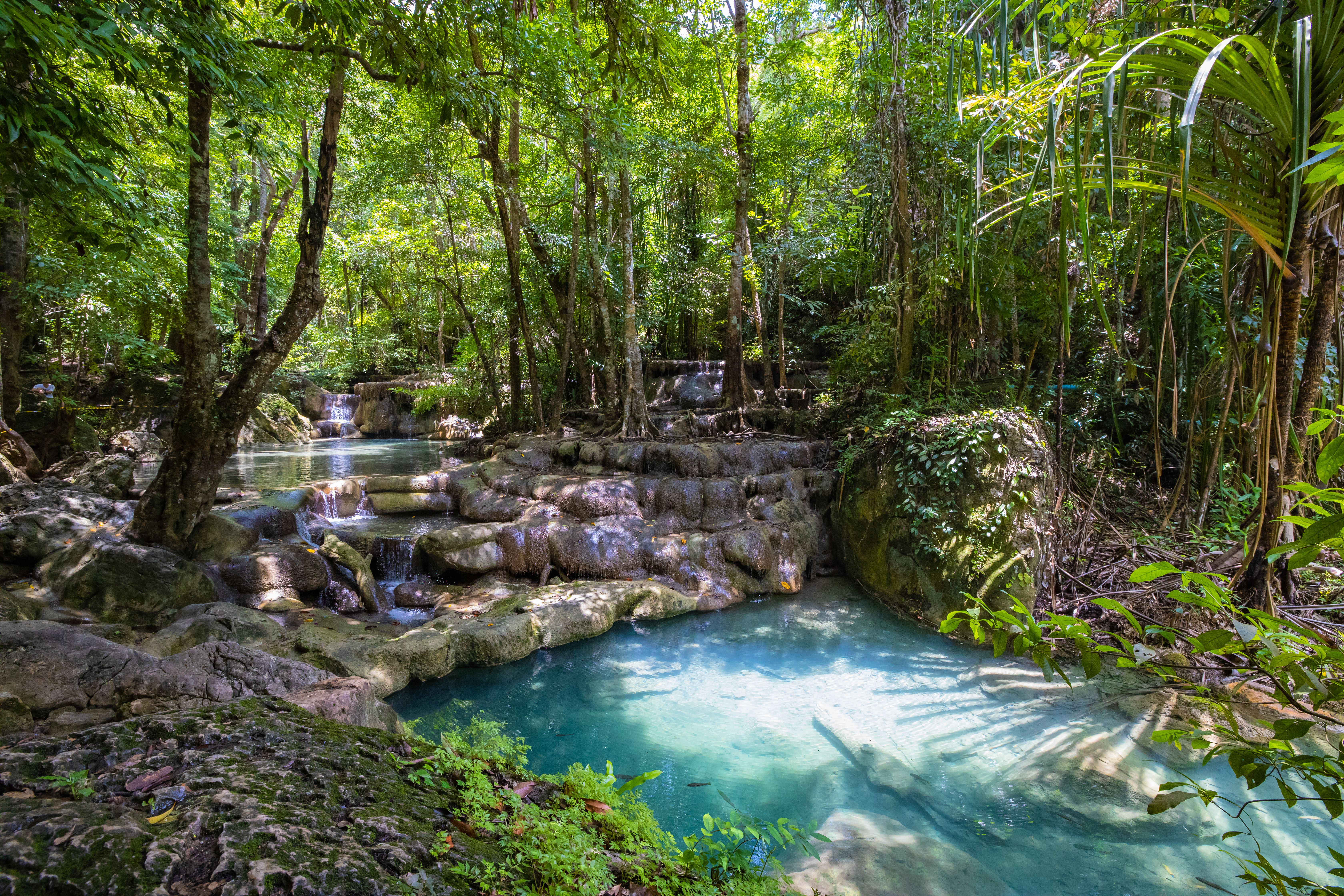 Erawan Falls in Thailand