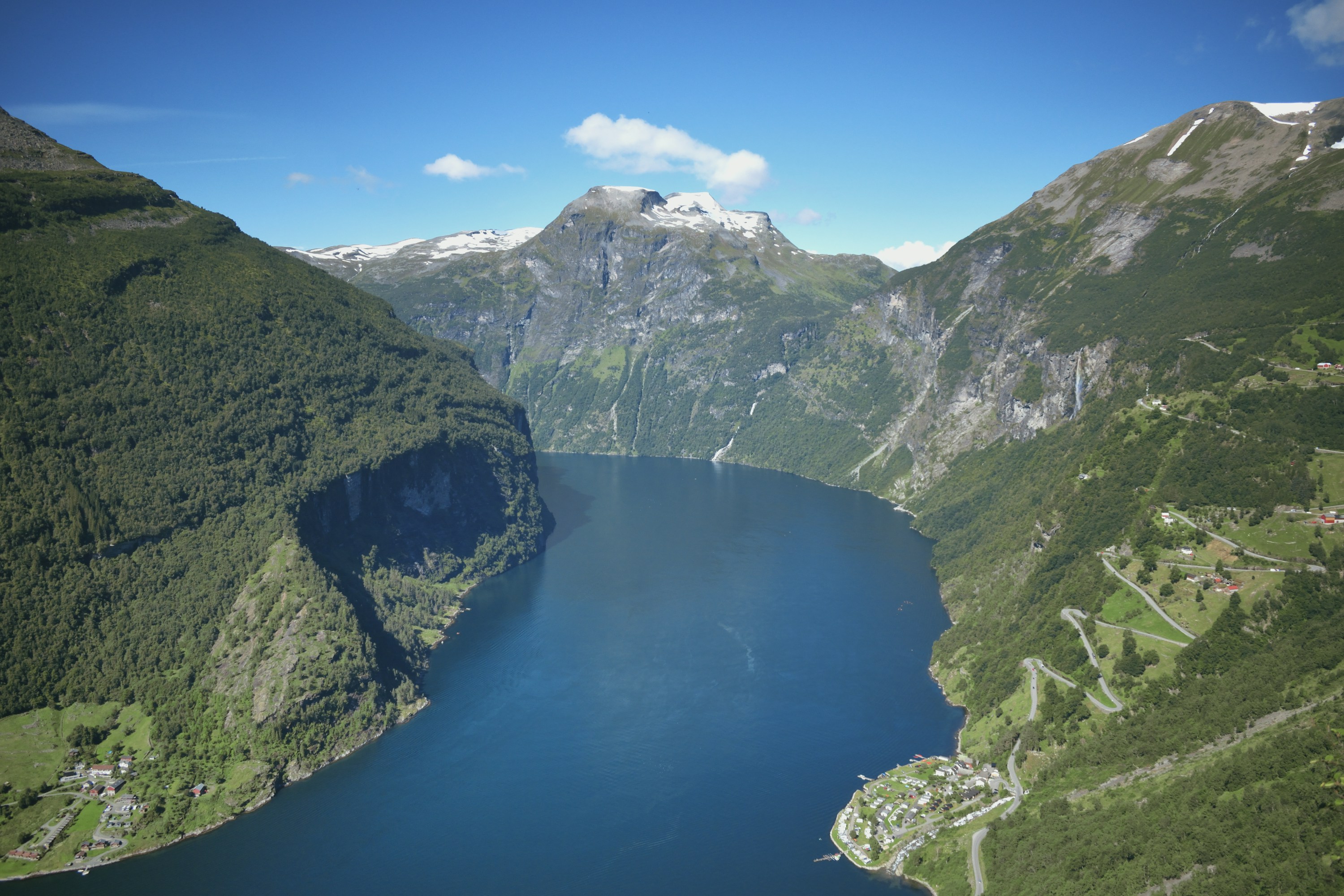 Geirangerfjord in Geiranger, Norway