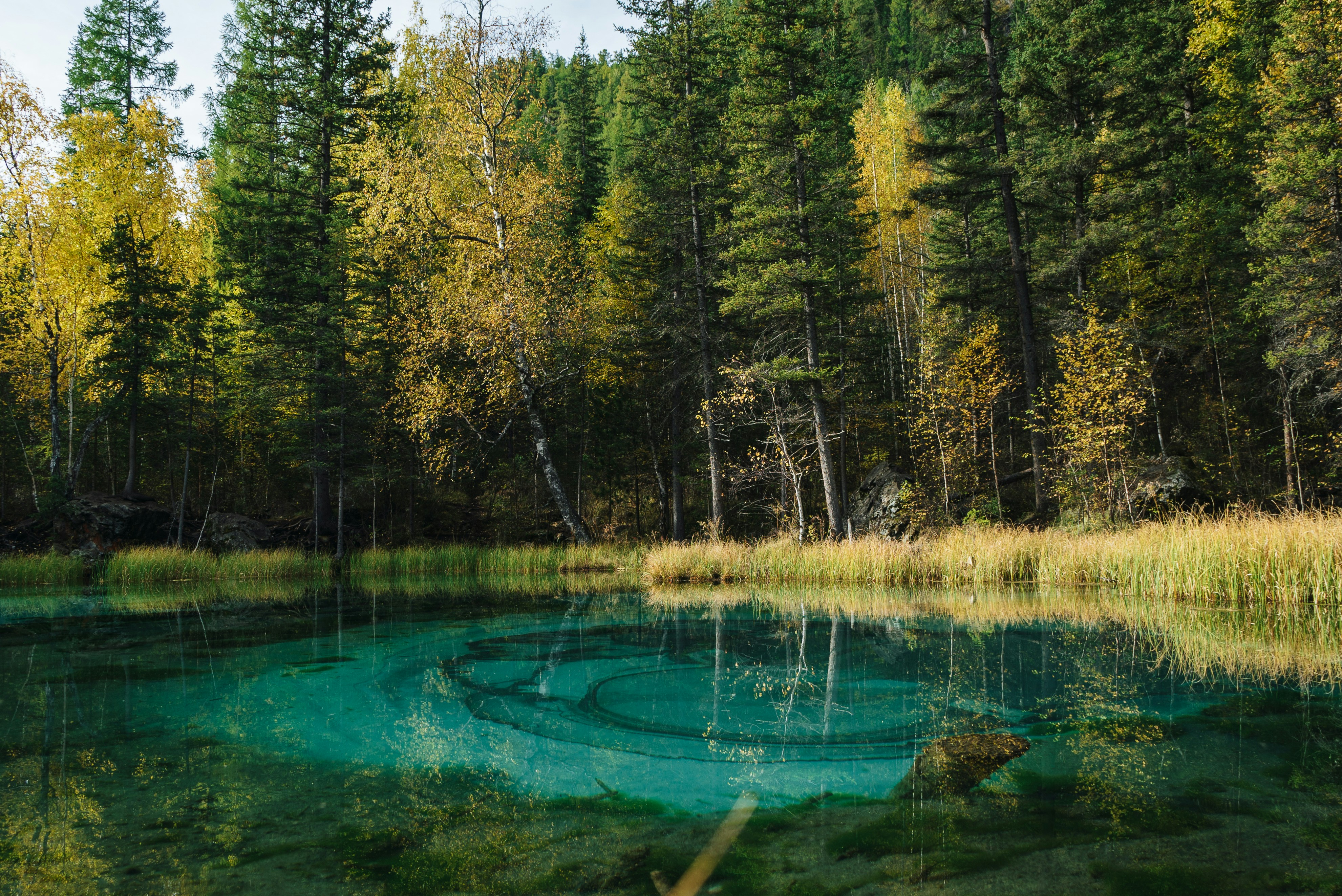 Geyser Lake in the Altai Mountains, Russia