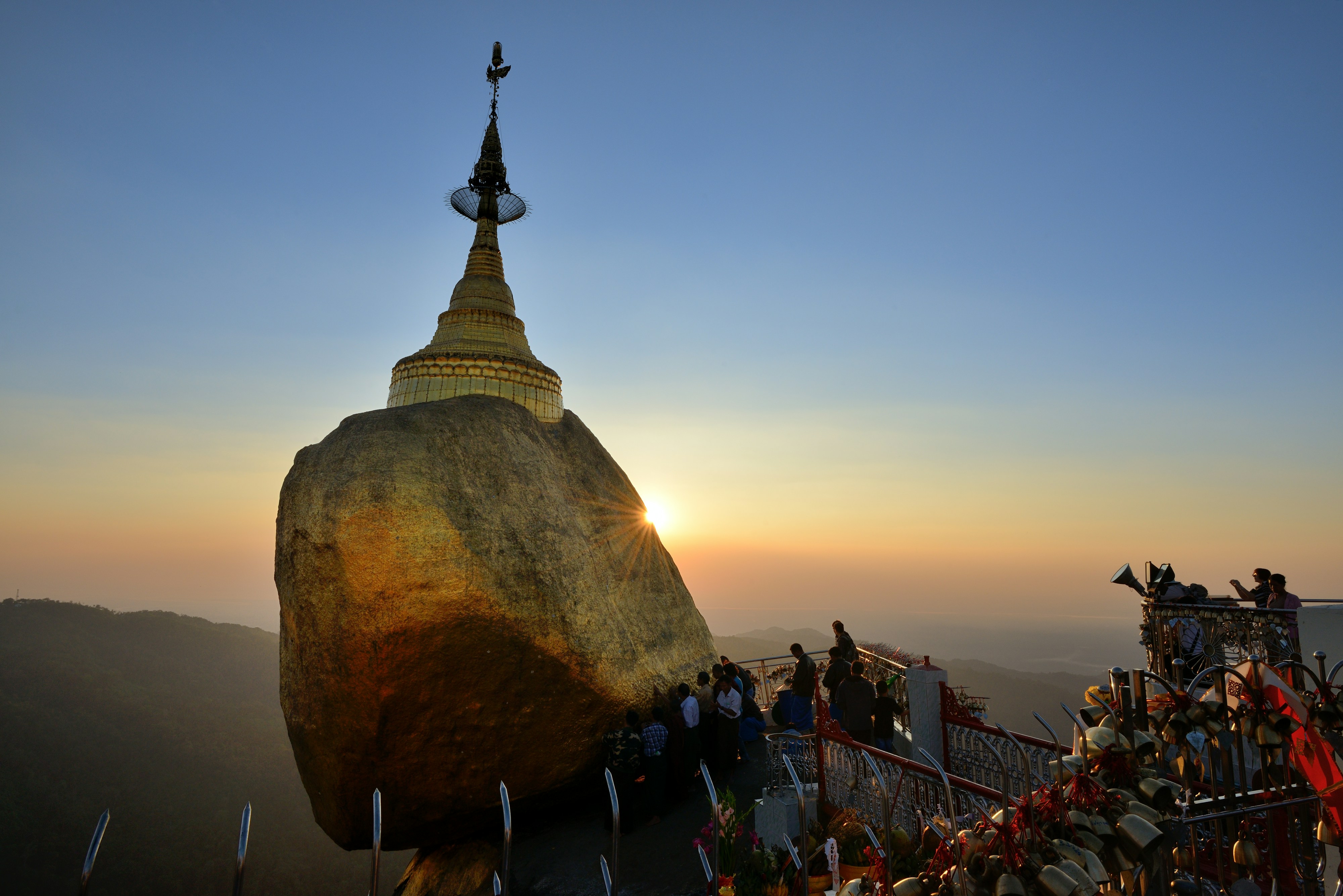 Golden Rock Pagoda in Myanmar