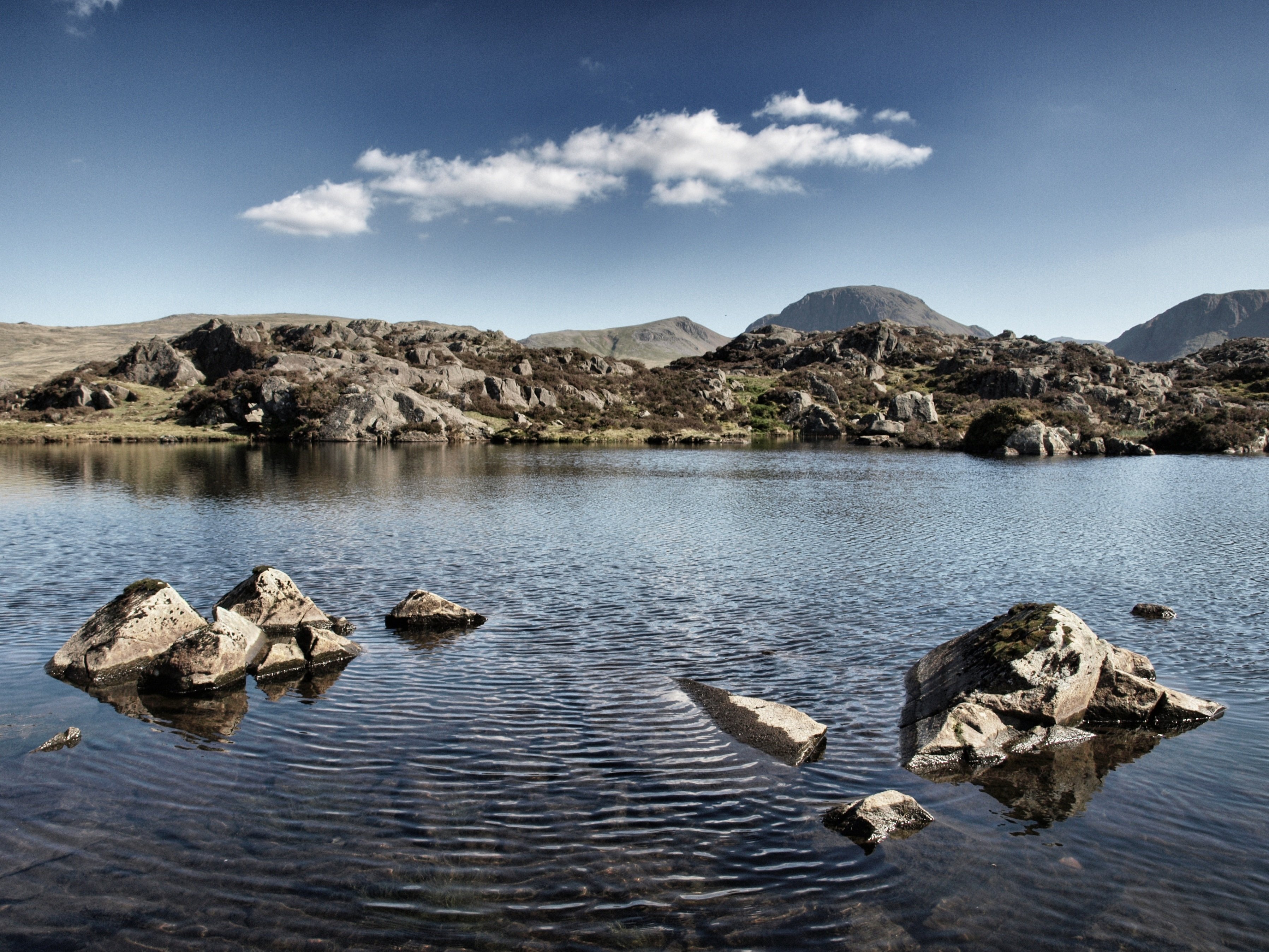 Innominate Tarn on Haystacks in the Lake District, England