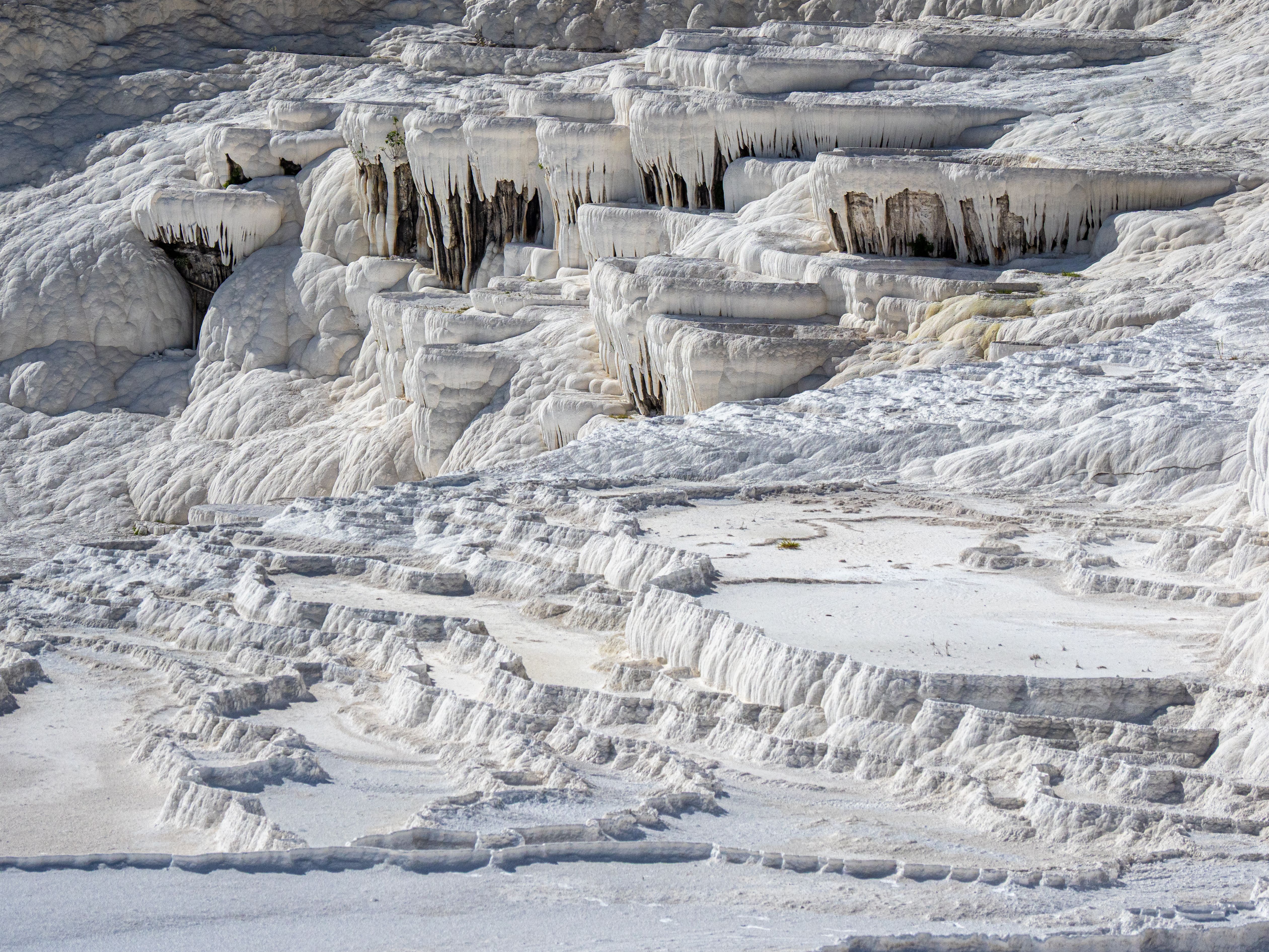 Pamukkale travertine terraces in Turkey