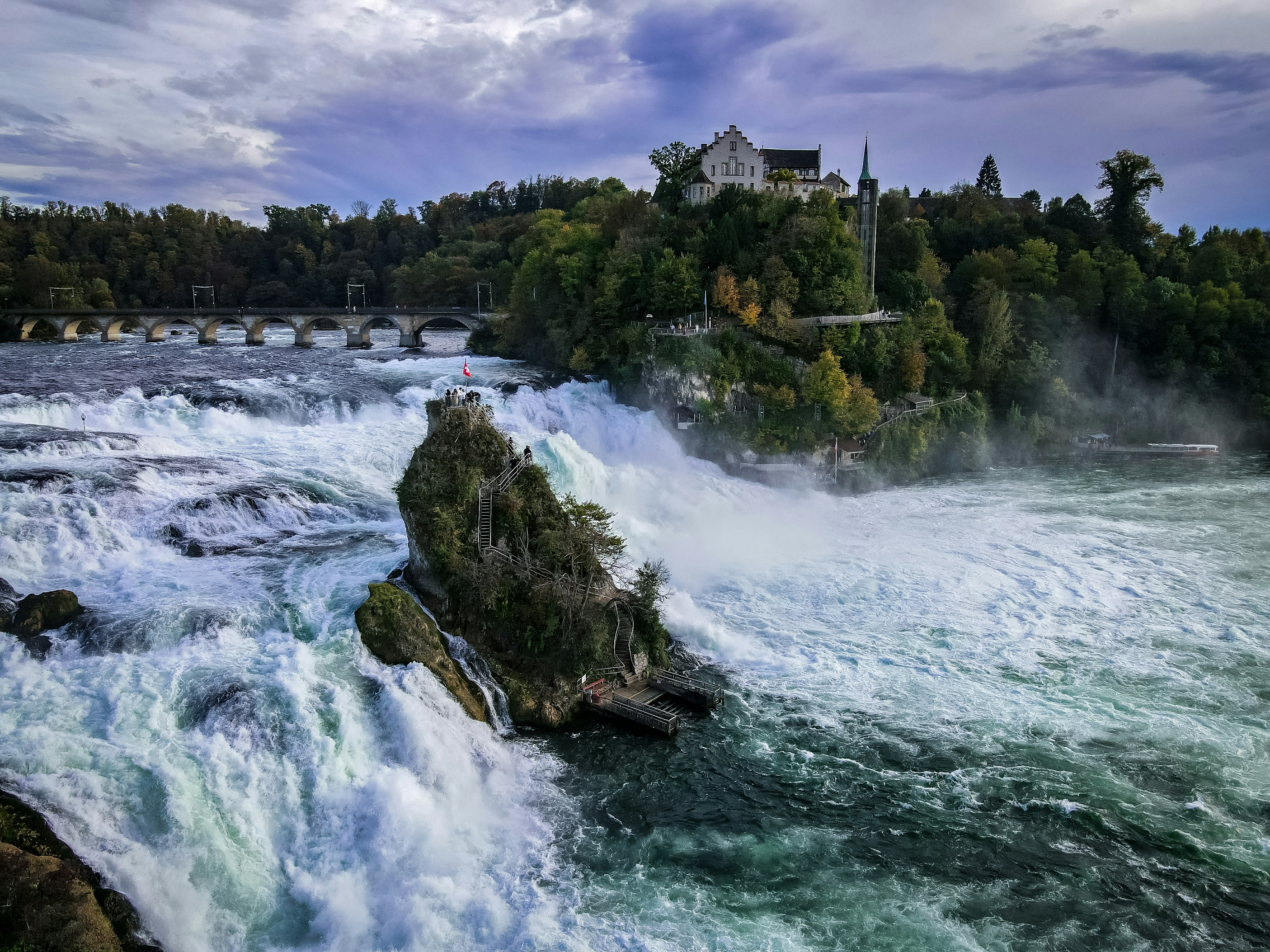 Rhine Falls in Schaffhausen, Switzerland
