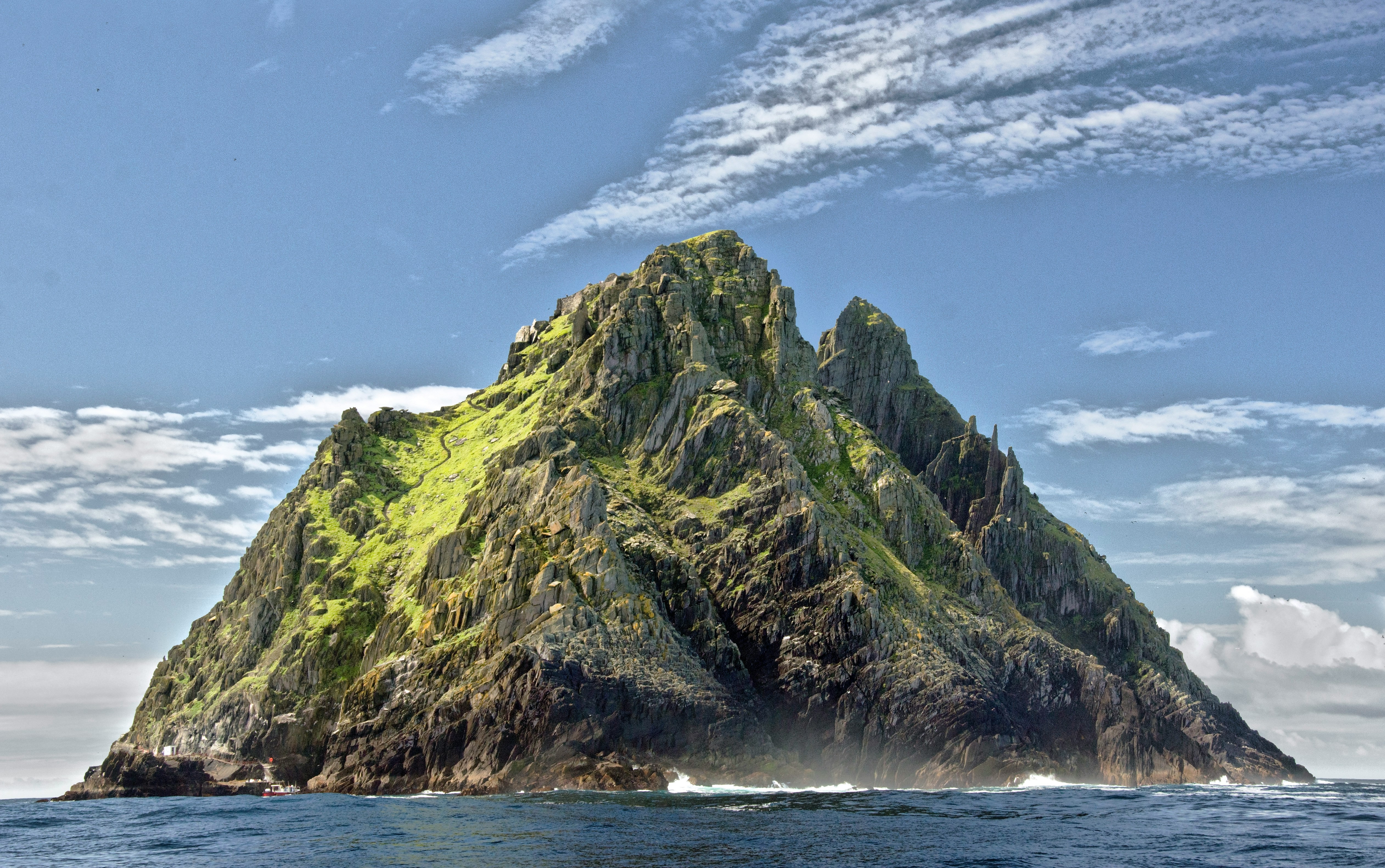 Skellig Michael island in Ireland