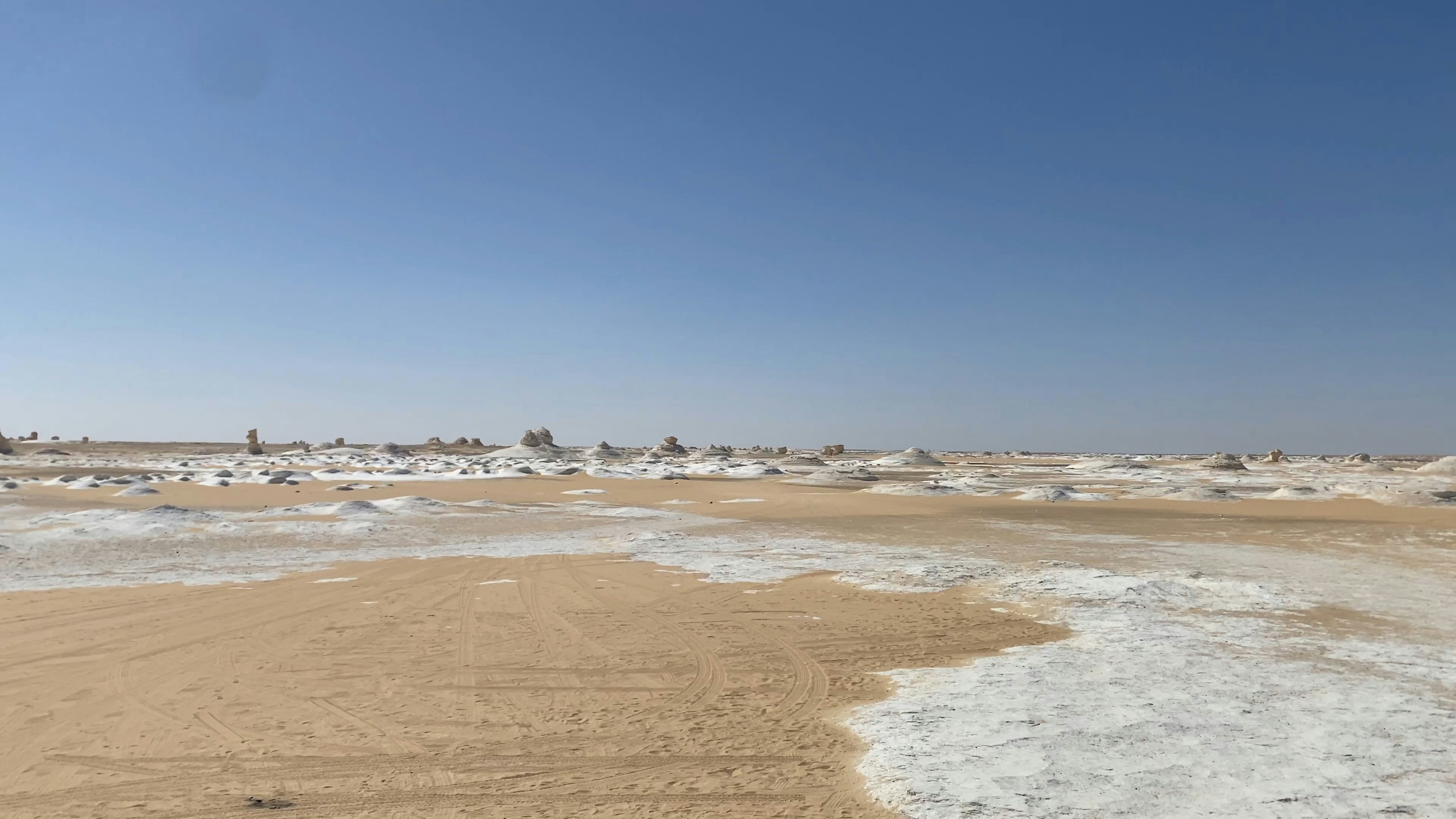 The White Desert in Egypt